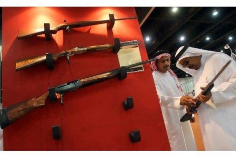 More than 500 brands of the latest weaponry, camping and hunting equipment will be on sale at Adihex. Above, last year's exhibition.