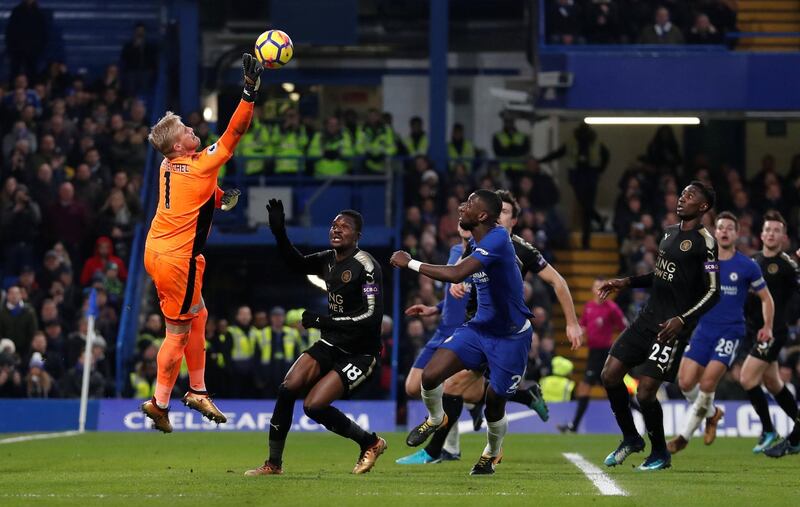 Goalkeeper: Kasper Schmeichel (Leicester) – Made a string of saves, including a crucial late one from Marcos Alonso, as Leicester secured a stalemate at Stamford Bridge. Peter Cziborra / Reuters
