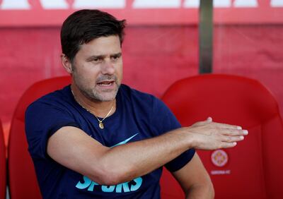 FILE PHOTO: Soccer Football - Pre Season Friendly - Girona v Tottenham Hotspur - Montilivi, Girona, Spain - August 4, 2018   Tottenham manager Mauricio Pochettino   Action Images via Reuters/Paul Childs/File Photo