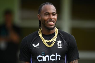 Jofra Archer during England's training session in Bridgetown, Barbados. Getty Images