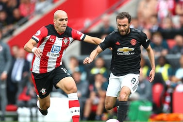 Juan Mata was one of Manchester United's most effective players at Southampton before fading in the second half. Getty Images