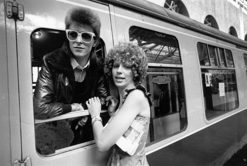 Bowie with his then wife Angie in 1973. Smith / Express / Getty Images