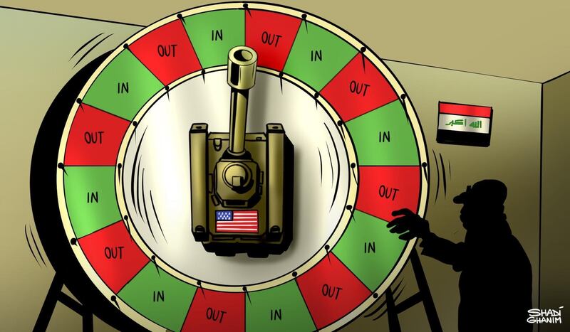 Our cartoonist Shadi Ghanim's take on the fate of US troop presence in Iraq.