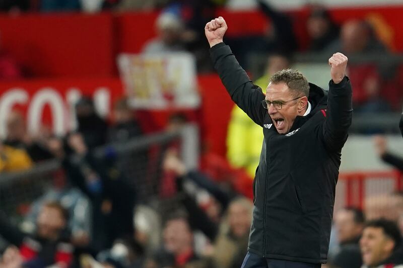 Ralf Rangnick has enjoyed a promising start to his managerial career at Old Trafford. AP
