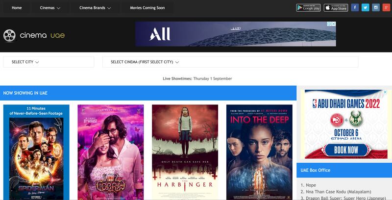 Cinema UAE gives screening times across the country.