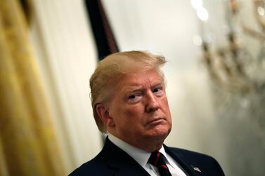 US President Donald Trump at the White House in Washington DC. Yuri Gripas / EPA