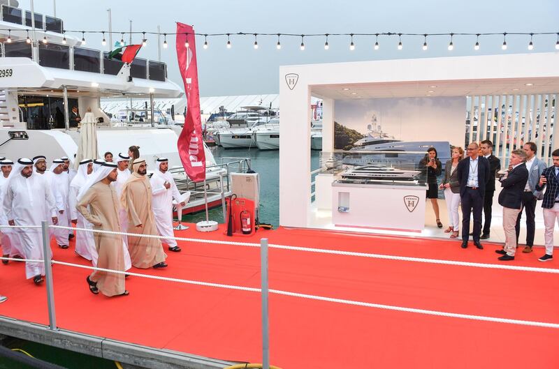 Sheikh Mohammed bin Rashid Al Maktoum, Vice President, Prime Minister and Ruler of Dubai,
visited today the 27th edition Dubai International Boat Show, being held in Dubai Canal. Wam