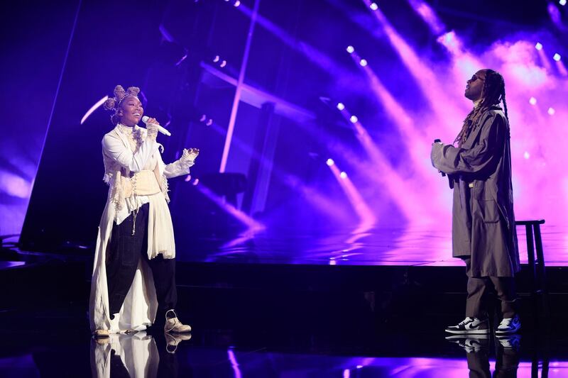 Brandy and Ty Dolla Sign perform at the Billboard Music Awards. Reuters