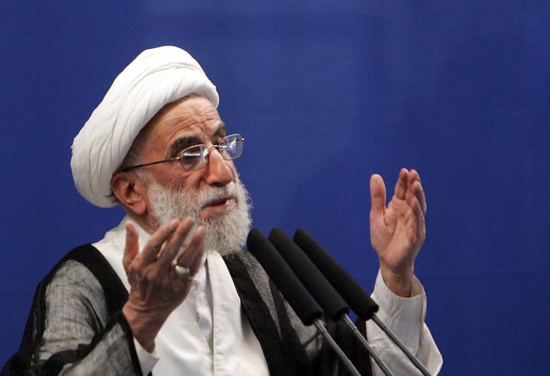 Ayatollah Ahmad Jannati, 86, will head Iran’s Assembly of Experts. Behrouz Mehri / AFP