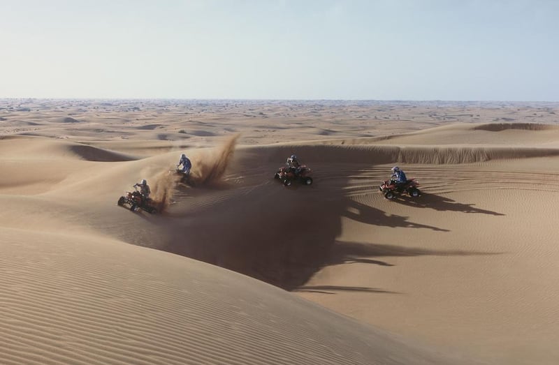 For quad biking in the desert, Dubai requires that users have comprehensive insurance cover. Richard Allenby-Pratt / arabianEye.com