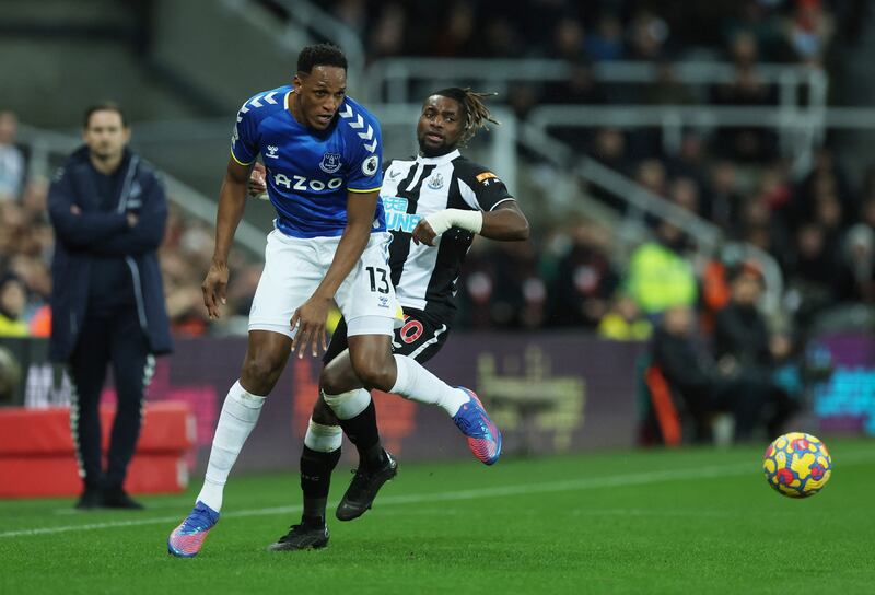 Yerry Mina - 5: Awful pass intercepted by Shelvey in first couple of minutes and lucky to escape booking on half-hour mark. Went down injured soon after with thigh injury that forced Everton into second early substitution. Reuters