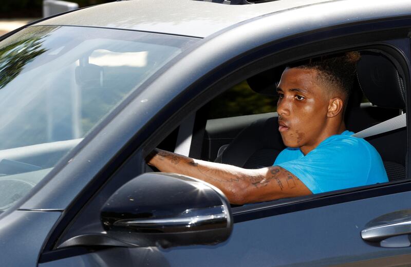 Tottenham's Gedson Fernandes leaves Tottenham Hotspur training centre. Reuters