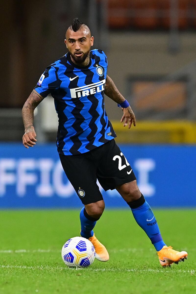 Inter Milan midfielder Arturo Vidal. AFP