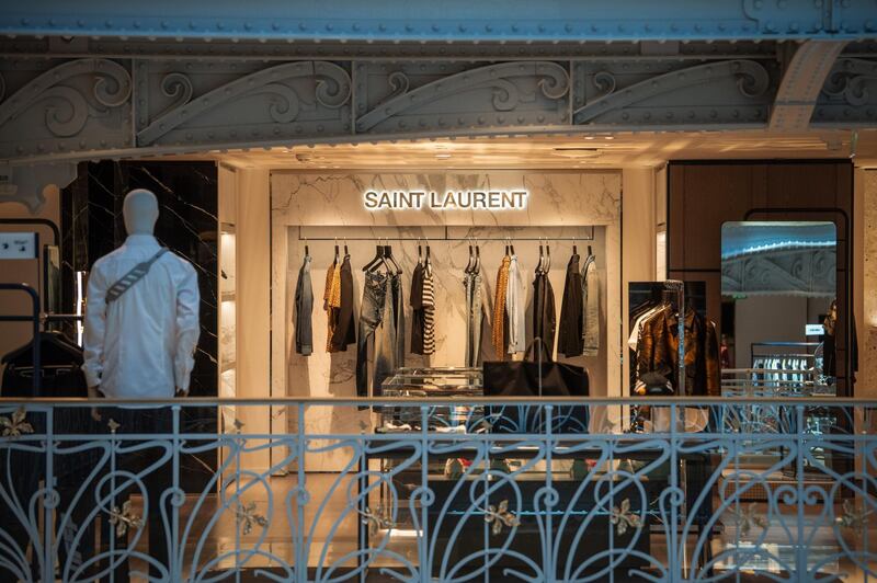 Saint Laurent is one of the many names in the newly reopened La Samaritaine department store. Bloomberg
