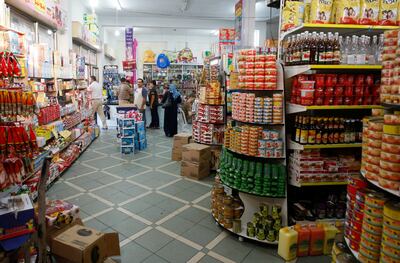 JULY 7, 2010, Gaza City: Brand food items on sale at a supermarket in Gaza City. Eyad al-Baba for The National
