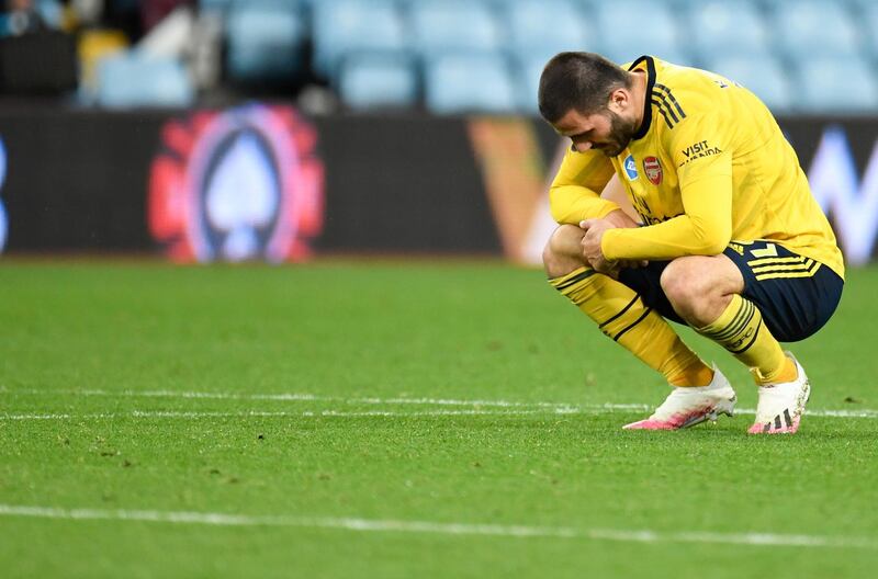 Arsenal's Sead Kolasinac following the final whistle. AP