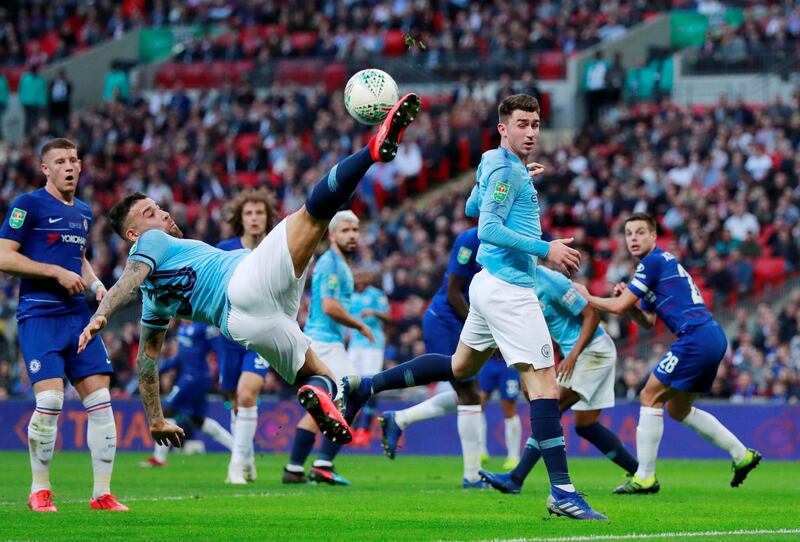 Manchester City's Nicolas Otamendi in action. Action Images via Reuters