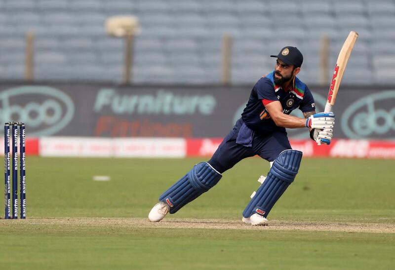 India's captain Virat Kohli scored a fine fifty. AP