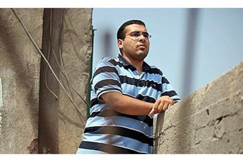 Moataz Ahmed, a Brotherhood  activist, was released last month from the Burg al Arab prison.