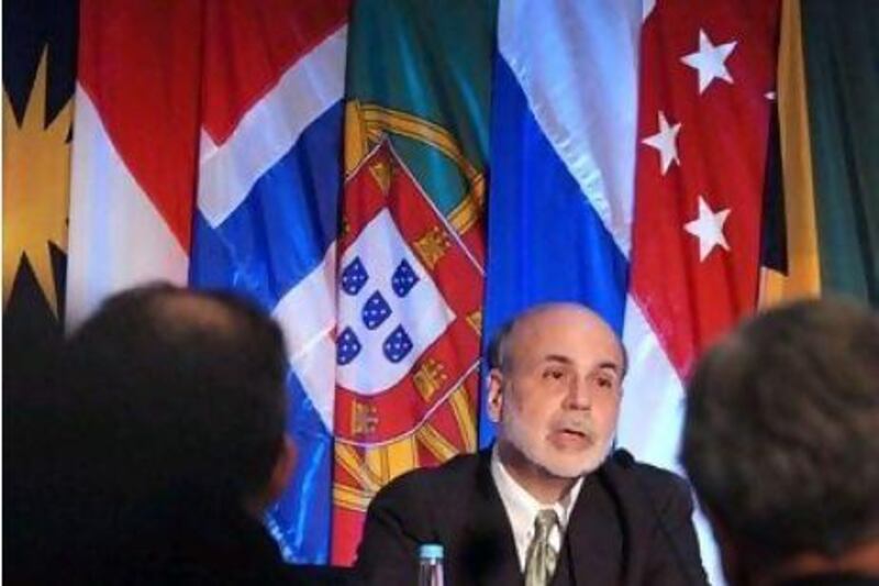 A speech by Ben Bernanke, the chairman of the US federal reserve, failed to impress investors.