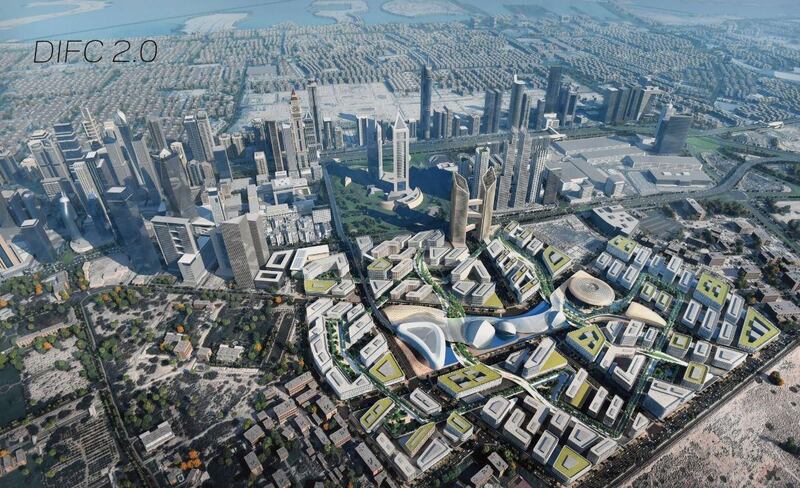 An artist's impression of the new DIFC district. Courtesy: Dubai Media Office