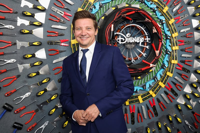 Jeremy Renner attends the premiere for his new television series Rennervations, roughly four months after he was nearly killed in a snowplow accident. Reuters 
