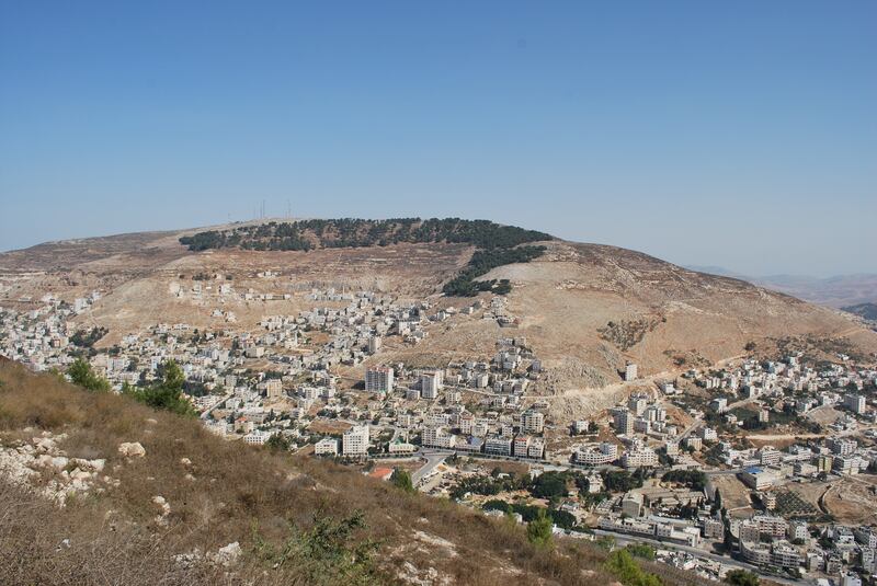 Mount Ebal, seen from Mount Gerazim. Getty