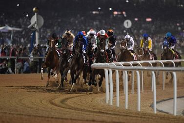 Thunder Snow under jockey Christophe Soumillon clinched the Dubai World Cup title on March 30. Martin Dokoupil / AP Photo