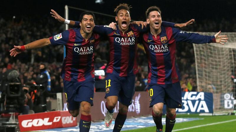 Luis Suarez, Neymar and Lionel Messi formed a formidable attack for Barcelona for three seasons. Reuters