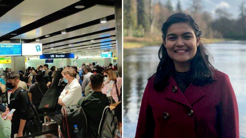 University of Oxford student Ayushi Aruna Agarwal spoke of her experience of waiting for hours in the immigration hall at Heathrow Airport. Photo: Ayushi Aruna Agarwal