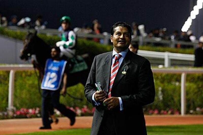 Satish Seemar at Meydan Racecourse.