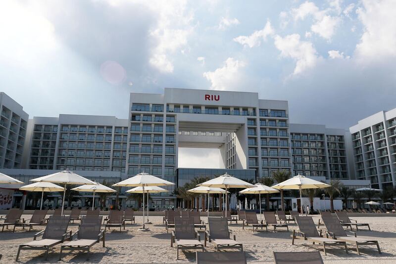 DUBAI, UNITED ARAB EMIRATES, December 10 – View of the RIU hotel on Deira Island in Dubai. (Pawan Singh / The National) For News/Lifestyle/Online/Instagram. Story by Kelly