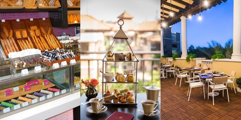 A handout photo of traditional afternoon tea at The Lotus Lounge at Anantara Dubai The Palm Resort & Spa (Courtesy: Anantara Dubai The Palm Resort & Spa)
