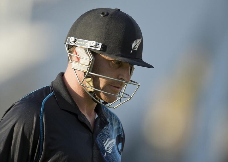 New Zealand captain Brendon McCullum has battled injury issues and may not appear in the first Black Caps Test against West Indies. Matt Dunham / AP