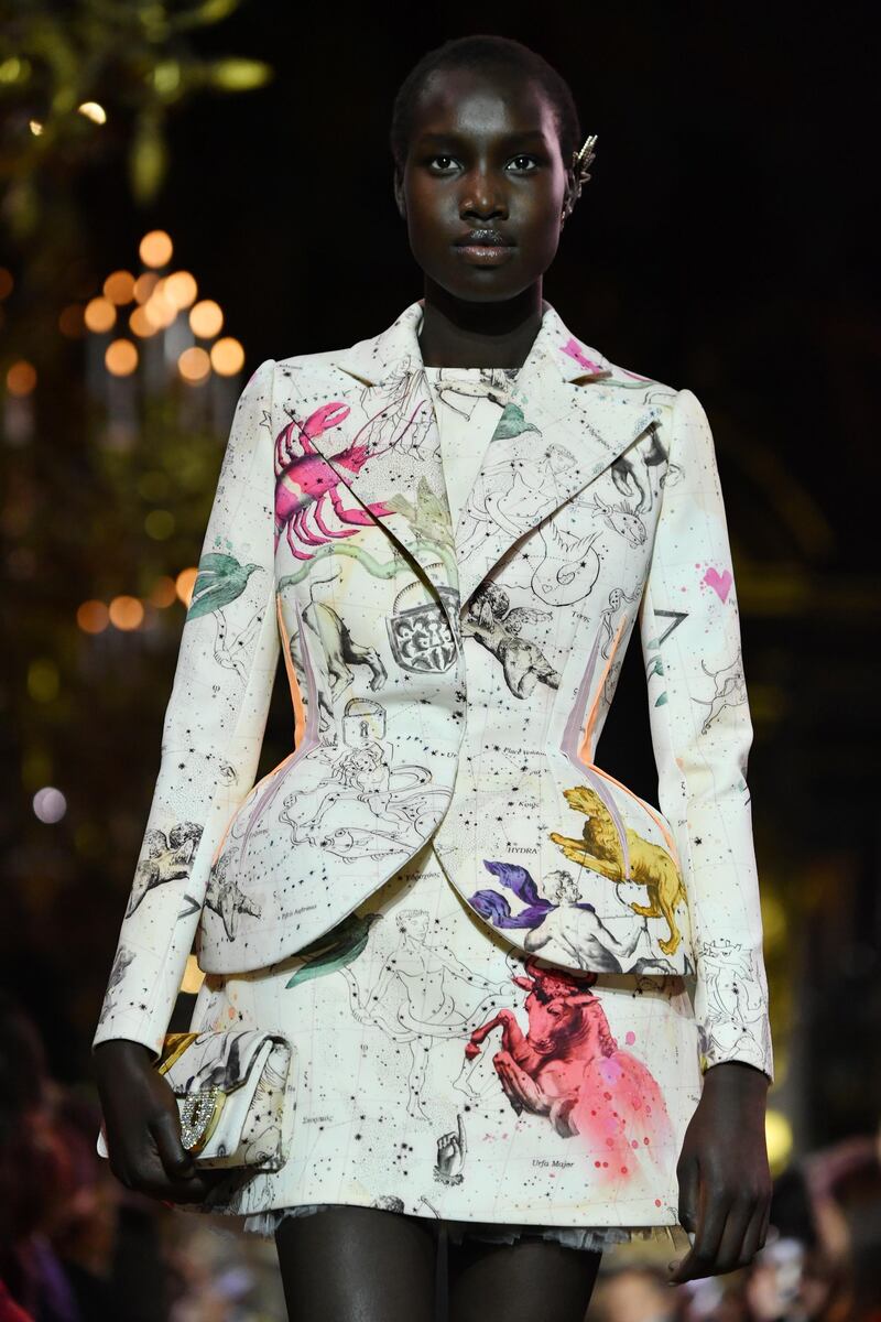 Schiaparelli's 2019 Spring-Summer Haute Couture collection fashion show in Paris, on January 21, 2019. Getty Images