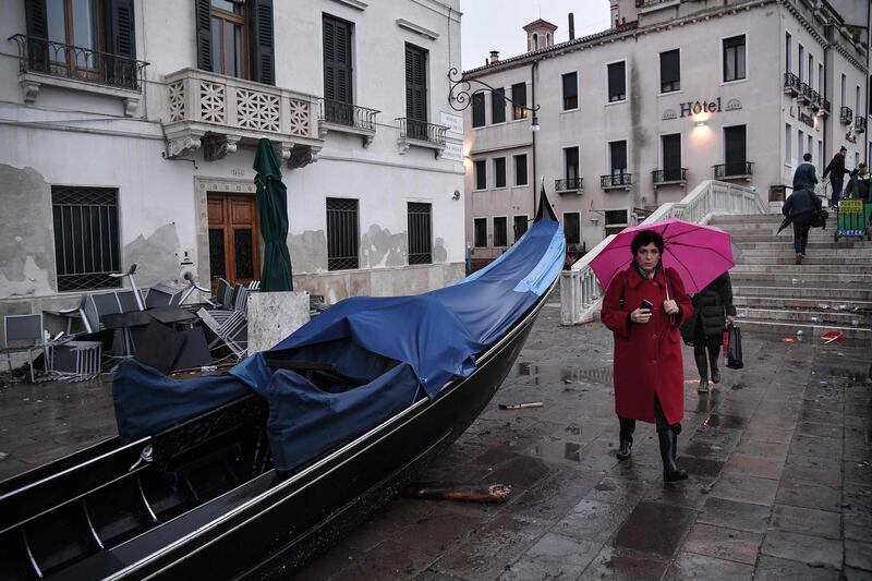 It is the worst flood Venice has seen in more than 50 years. AFP