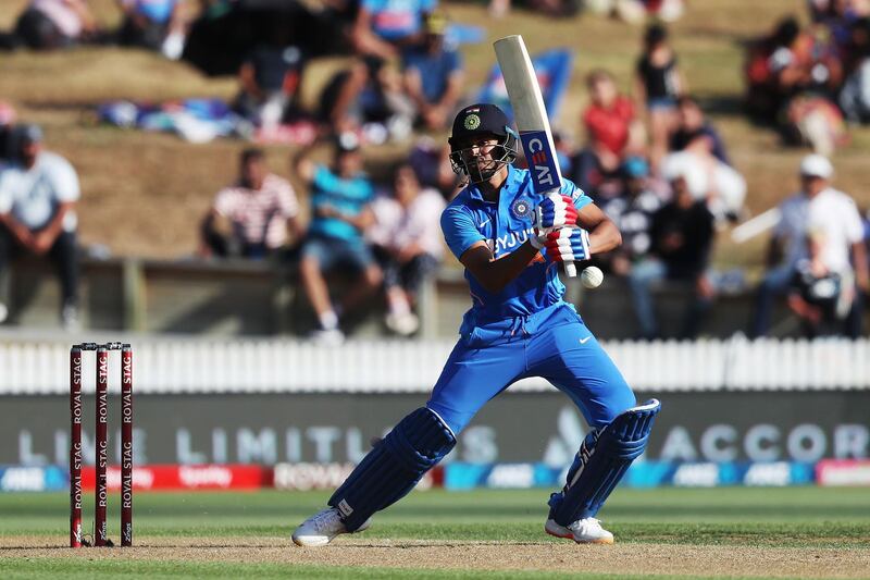 India’s Shreyas Iyer scored a century at Seddon Park in Hamilton on Wednesday. AFP