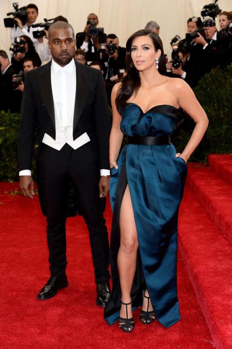 Miss: Kanye West and Kim Kardashian. Dimitrios Kambouris / Getty Images / AFP