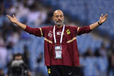 Nuno Espirito Santo was sacked as manager of Saudi Pro League champions Al Ittihad in November. Getty Images
