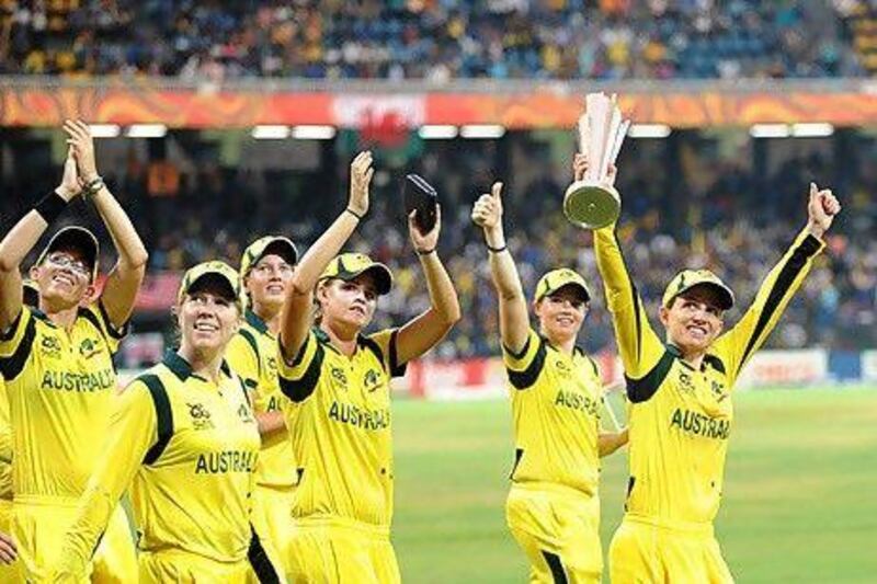 Australia went through some nervous moments against England before lifting the World Twenty20 trophy. Ishara S Kodikara / AFP