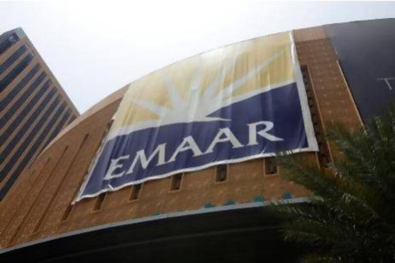 Emaar Properties climbed 0.5 per cent amid sustained interest from foreign investors. Jeffrey E Biteng / The National