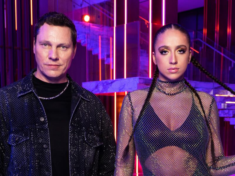 Tiesto and Tate McRae have released their new single, '10:35', with a video filmed at Dubai’s Atlantis The Royal hotel. All photos: Getty Images for Atlantis Dubai