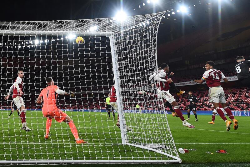 Matthew Lowton, 6 -- Had a difficult first half dealing with Kieran Tierney on the overlap but had a much better time of it in the second period when his side had a man advantage. AP