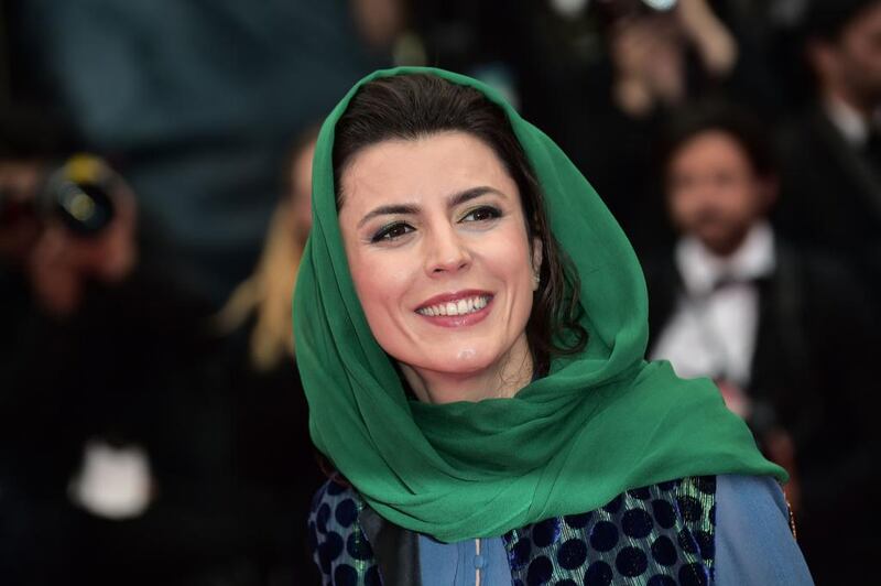 The Iranian actress Leila Hatami arrives for the screening of the film "Jimmy's Hall" at the 67th edition of the Cannes Film Festival, where she is a member of the jury, on May 22, 2014. Bertrand Langlois / AFP