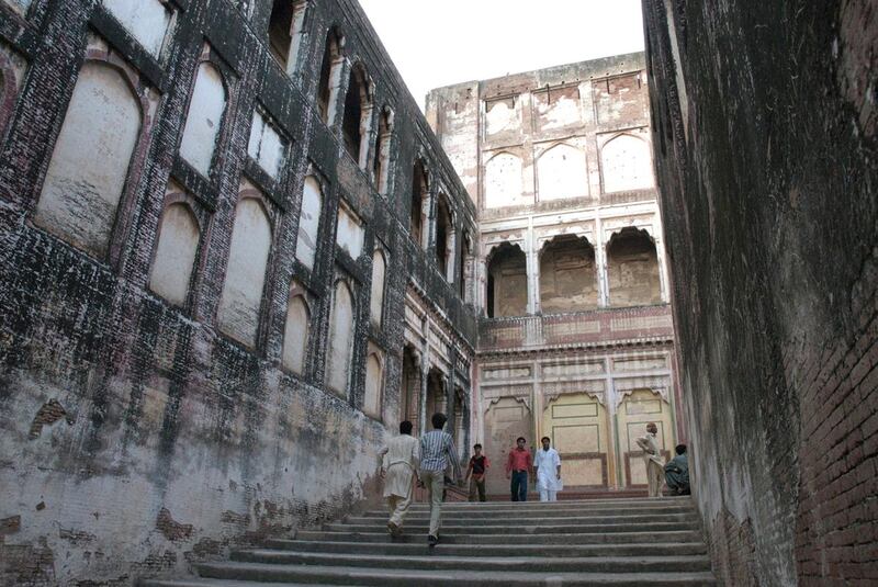 Back exit of mughal inspired Lahore Fort , Lahore, Pakistan, By Matthew Tabaccos for The National.21.12.08