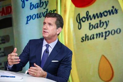 Alex Gorsky, chairman and chief executive officer at Johnson & Johnson, speaks during a Bloomberg Television interview in New York, U.S., on Monday, June 26, 2017. Gorsky discussed the state of health care in America and the Republican Senate health care bill. Photographer: Christopher Goodney/Bloomberg