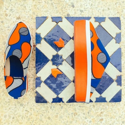 The Djebeli range of footwear sees the typical babouche style slipper of Morocco being given a modern makeover. Courtesy Djebeli