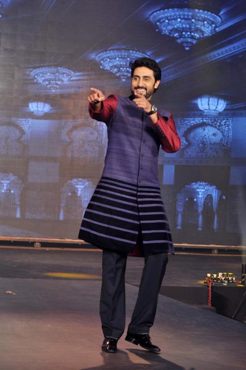 Abhishek Bachchan at the launch of Happy New Year trailer.
