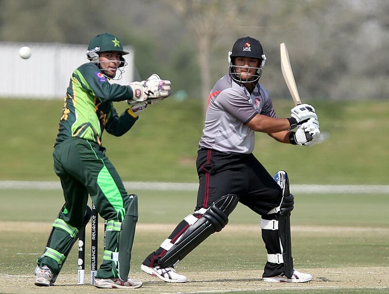Moaaz Qazi is an all-rounder deferred his application to study in Canada after he was called into the UAE’s squads for the Under-19 World Cup last month, as well as the senior World T20 campaign. The chunky Abu Dhabi-raised student is untested at this level but he is unconcerned. Satish Kumar / The National
