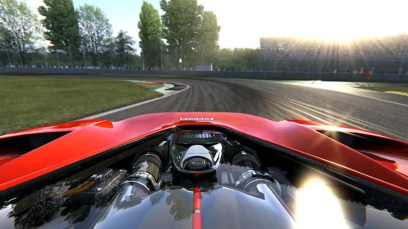 A screenshot from the development stages of Assetto Corsa. It was fine-tuned with input from car companies including Ferrari and Lamborghini. Courtesy Kunos Simulazioni

